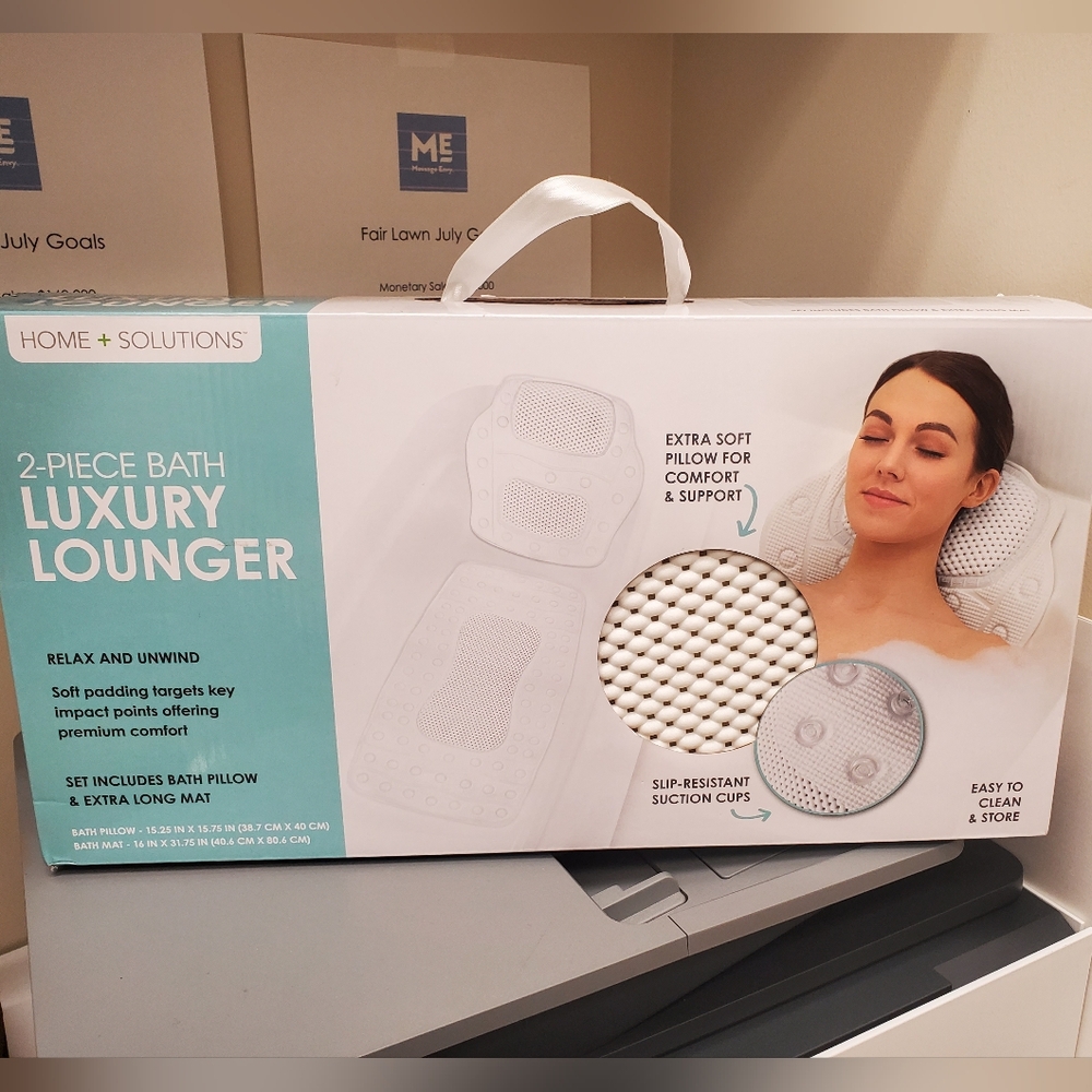 Bathroom Accessory: Two Piece Bath Luxury Lounger